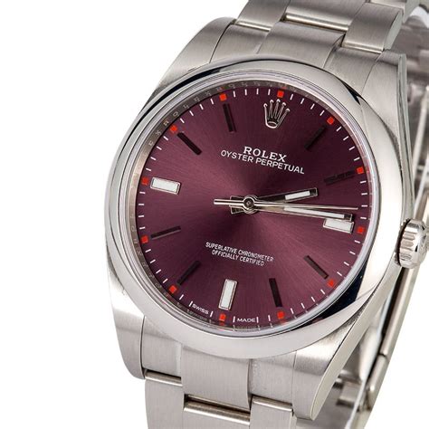 rolex pre owned oyster perpetual grape 39 mm watch|identify my rolex oyster perpetual.